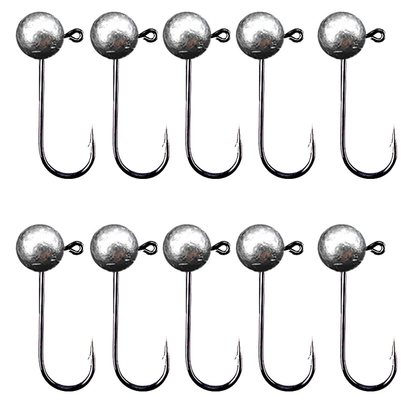 Fishing Hook Offset - 10 ピース/ロットジグヘッド釣りフック 1 グラム 2 グラム
