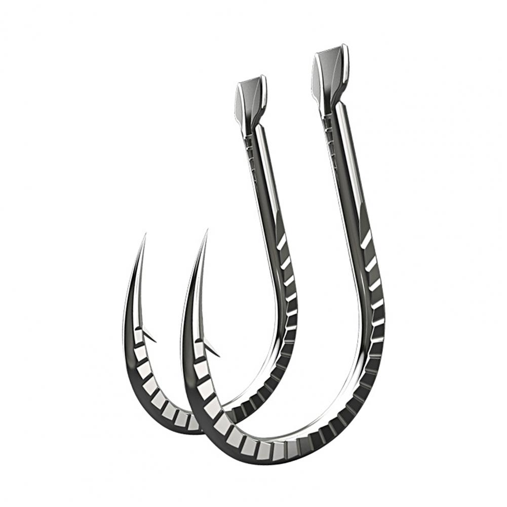 Fishing Hook Offset - 30 ピース/セット 1-15 釣りフックシャープチタン合金ヘビーデューティ有刺鉄線鯉釣り釣り針ビッグヘッド鯉釣りフック釣り針