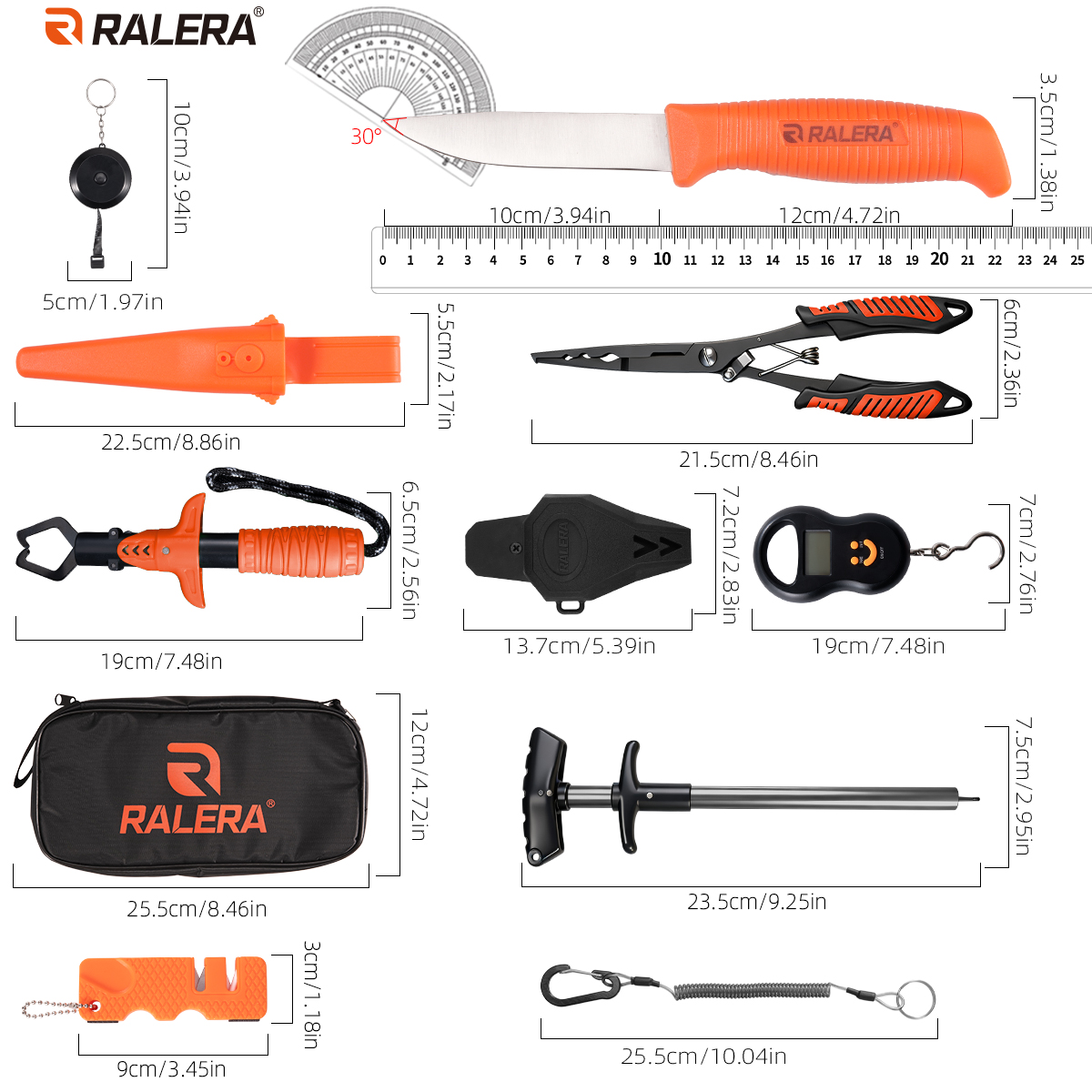 RALERA 釣り道具ツールキット フィッシュグリッパー プ - Fishing Hook Sharpener のレビューと価格