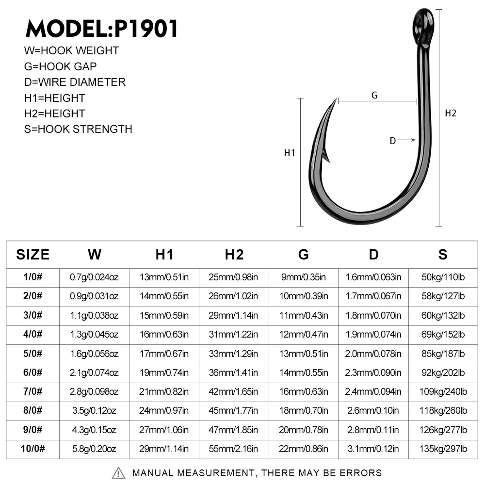 10 個高炭素鋼有刺鉄線チューブアイ釣りフックリング付き海水 - Fishing Hook Assortment のレビューと価格